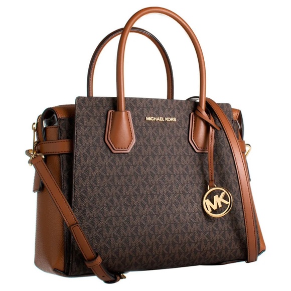 Michael Kors Mercer medium belted satchel crossbody bag - Picture 2 of 6